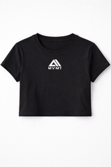 Camiseta para Mujer Aero G Active SS Tees Dark Black Crop 2279