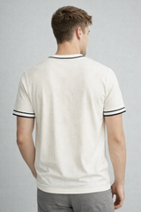 Camiseta Para Hombre Aero BC SS Knits Egret Regular 2206