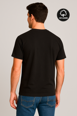 Camiseta Para Hombre Aero BC SS Knits Dark Black 9922 / 100% ALGODÓN