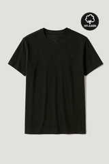 Camiseta Para Hombre Aero BC SS Knits Dark Black 9922 / 100% ALGODÓN