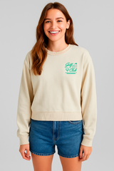 Buzo Para Mujer Aero Girls Fleece Crew Cream 3762