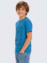 Camiseta de manga corta Kids Boys Fashion Graphics Dazzling PEANUTS0002