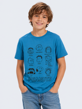 Camiseta de manga corta Kids Boys Fashion Graphics Dazzling PEANUTS0002