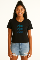Camiseta Para Mujer Aero Graphic Level 2 Dark Black 6997