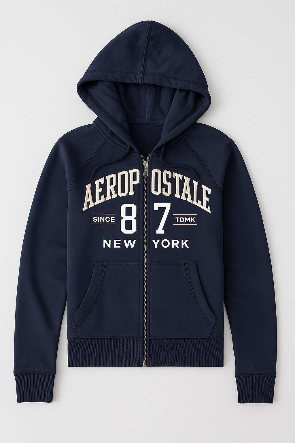 Buzo Para Hombre Aero Girls Fleece Zip Front Cadet Navy 3780