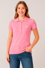 Camiseta Polo Para Mujer Aero Solid Polo Azalea Pink 4164