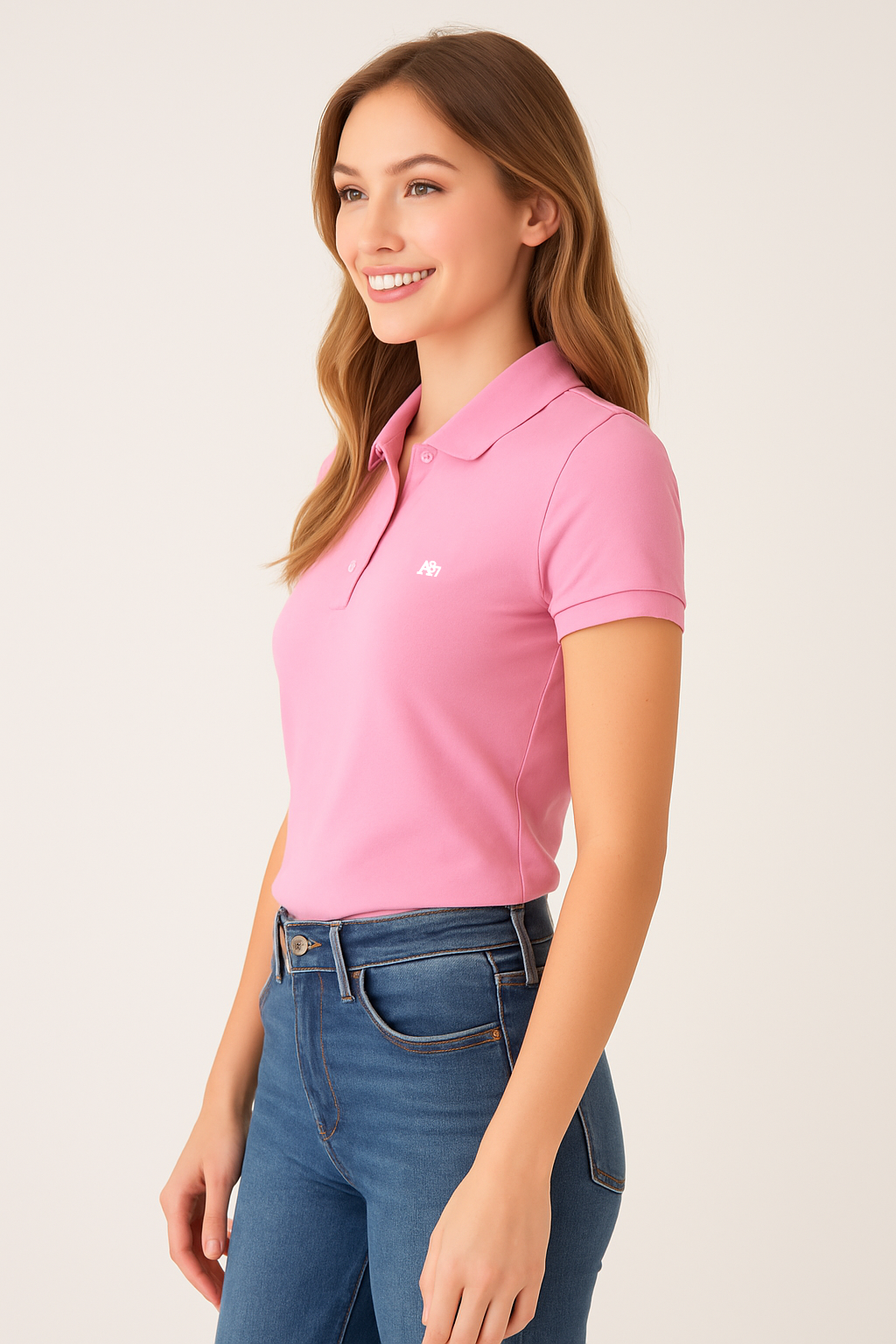Camiseta Polo Para Mujer Aero Solid Polo Azalea Pink 4164