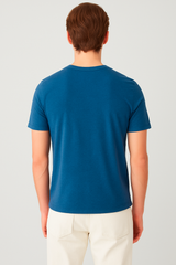 Camiseta Para Hombre Aero BC SS Knits Cadet Navy Fantasia 2166