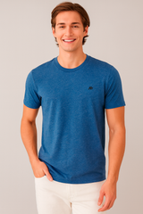 Camiseta Para Hombre Aero BC SS Knits Cadet Navy Fantasia 2166