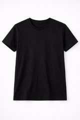 Camiseta Para Hombre Aero BC SS Knits Dark Black 1596 (100% ALGODÓN)