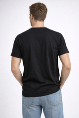 Camiseta Para Hombre Aero BC SS Knits Dark Black 1596 (100% ALGODÓN)