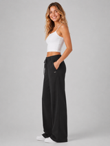 Pantalon para Mujer Aero Girls Fashion WVN Pants Dark Black Wide Leg 2410
