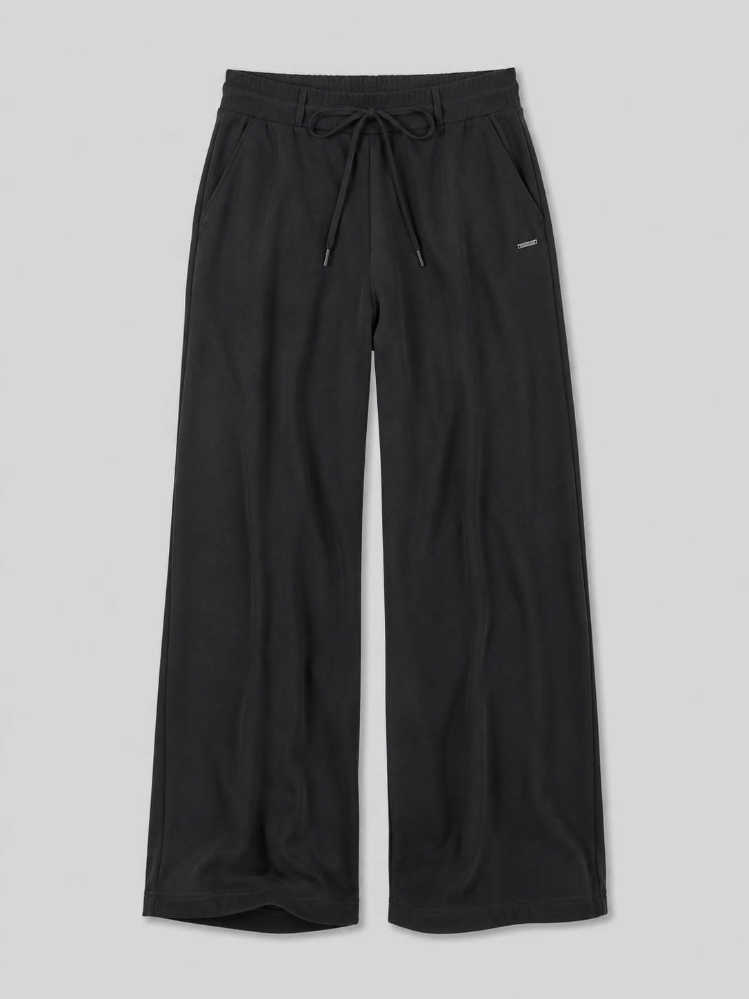 Pantalon para Mujer Aero Girls Fashion WVN Pants Dark Black Wide Leg 2410
