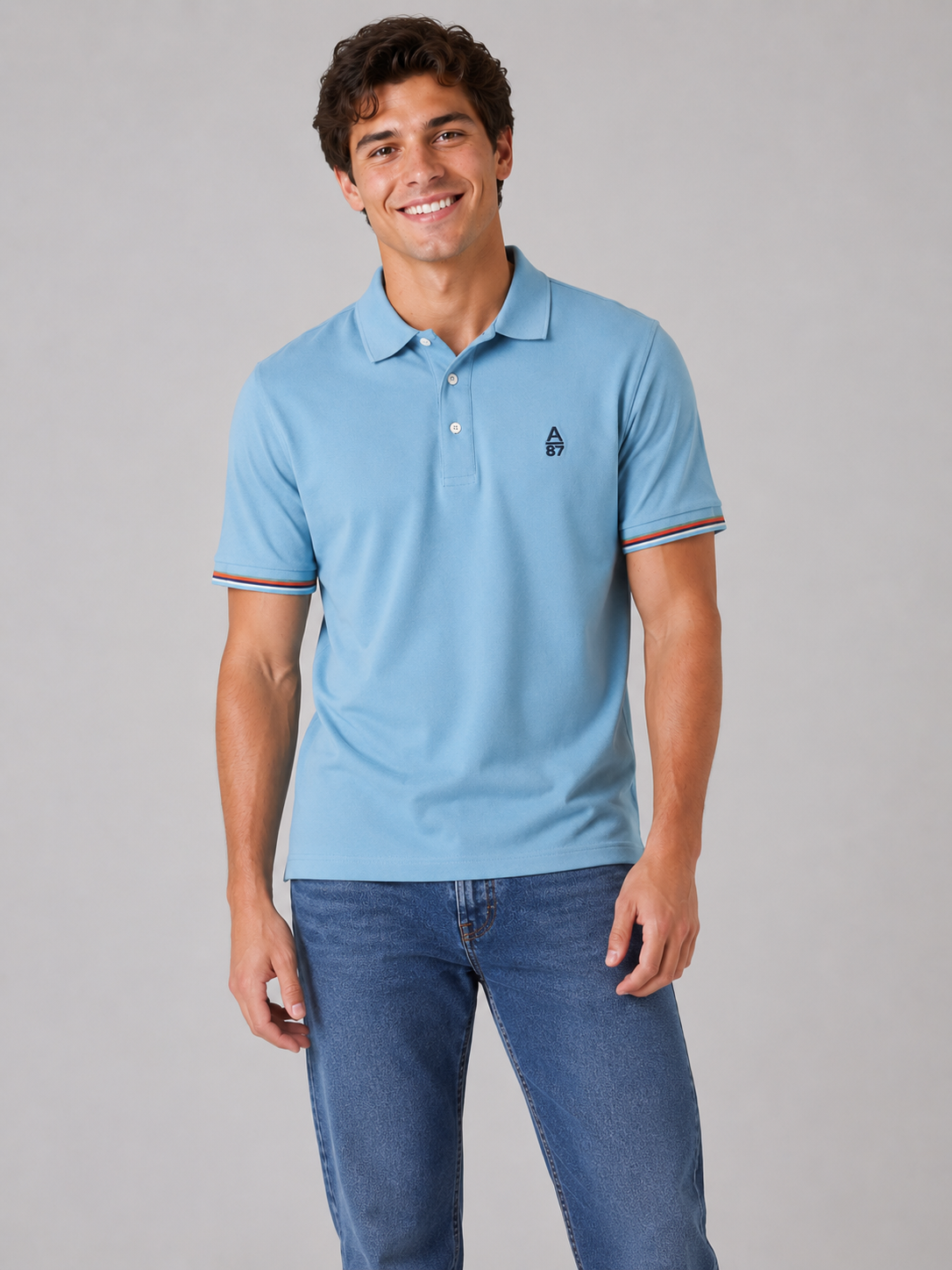 Camiseta Polo Aero Guys SS Novelty Polo Olivine 1098