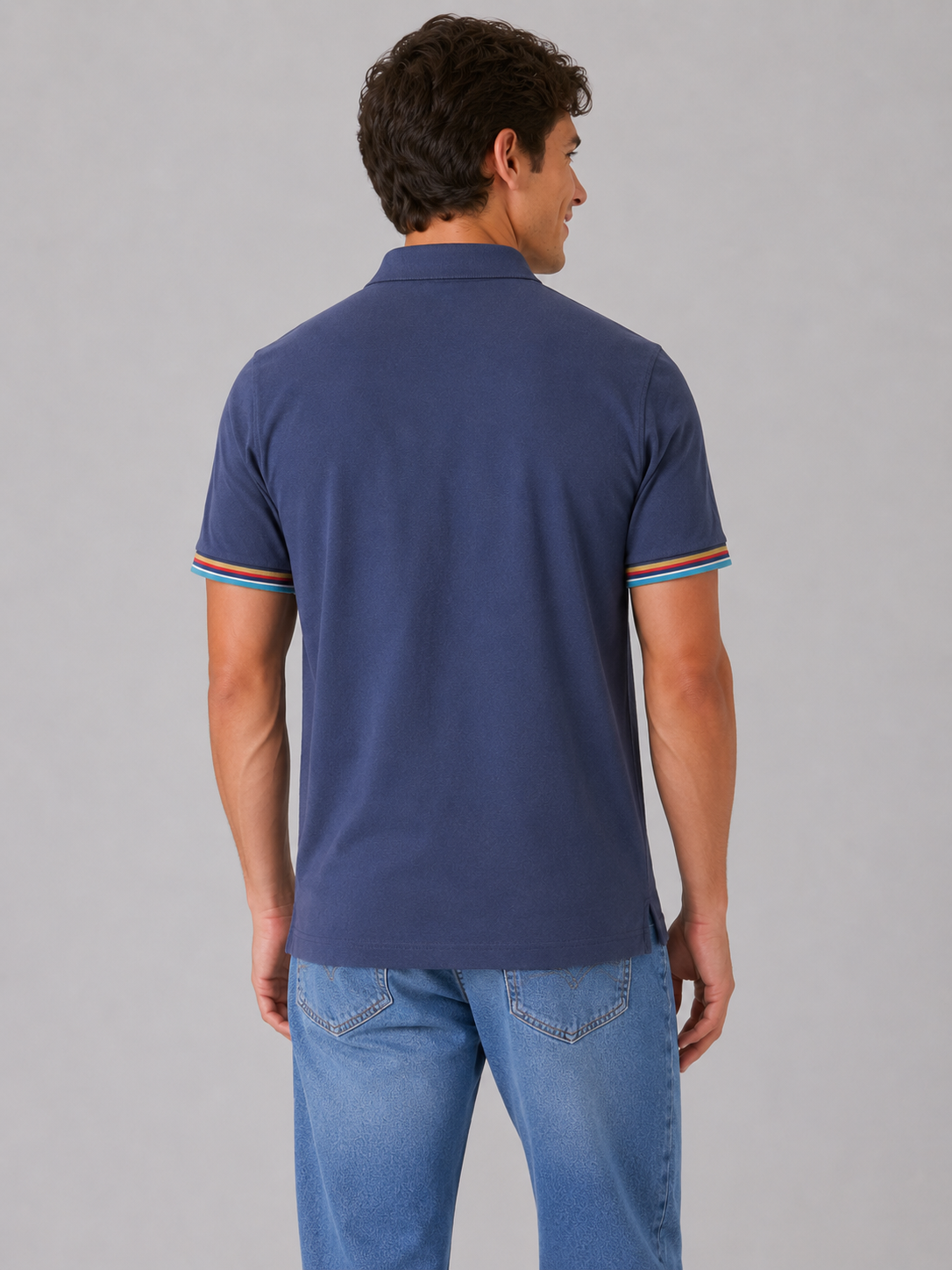 Camiseta Polo Aero Guys SS Novelty Polo French Blue 1098