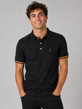 Camiseta Polo Aero Guys SS Novelty Polo Dark Black 1098