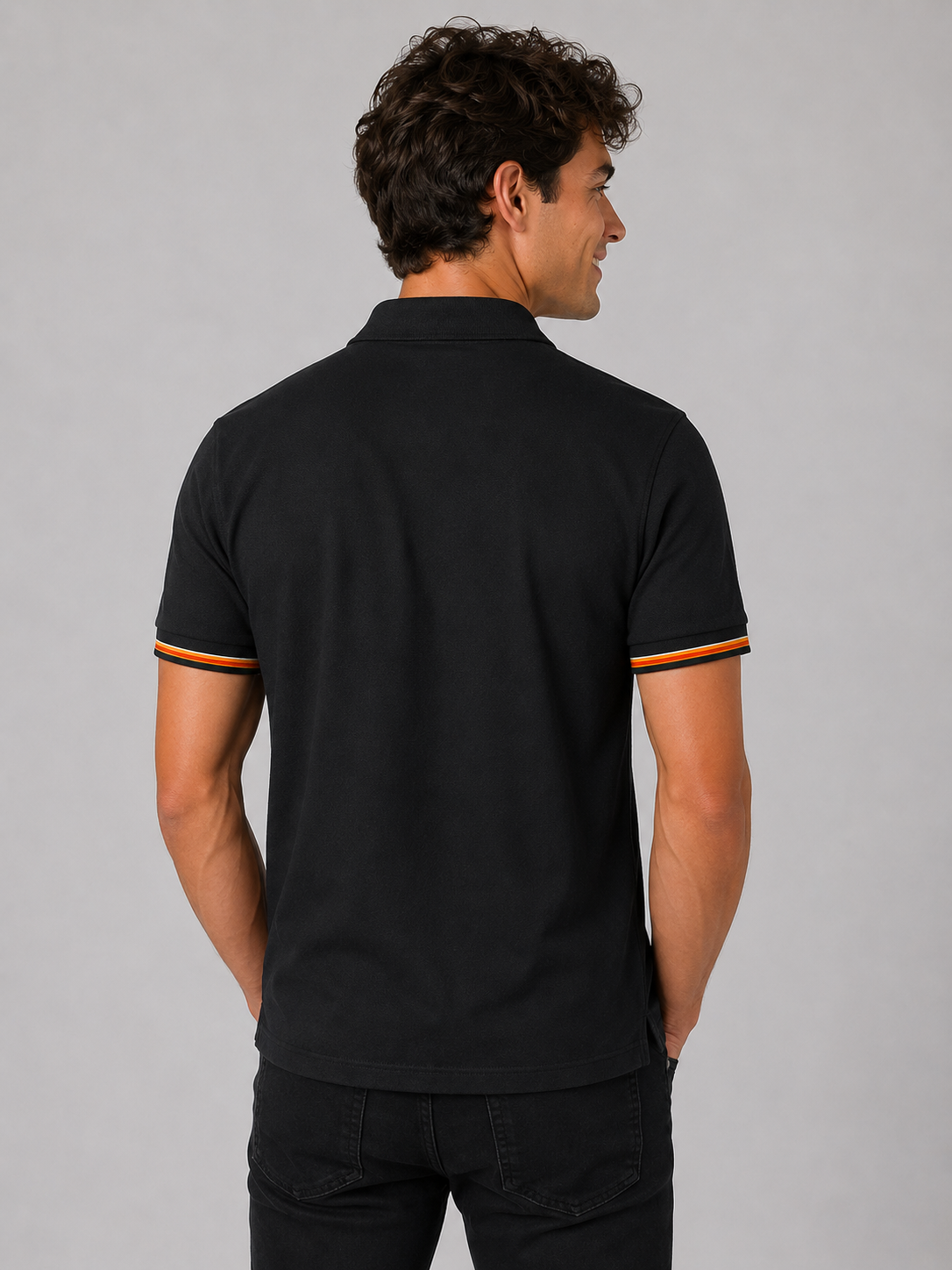 Camiseta Polo Aero Guys SS Novelty Polo Dark Black 1098