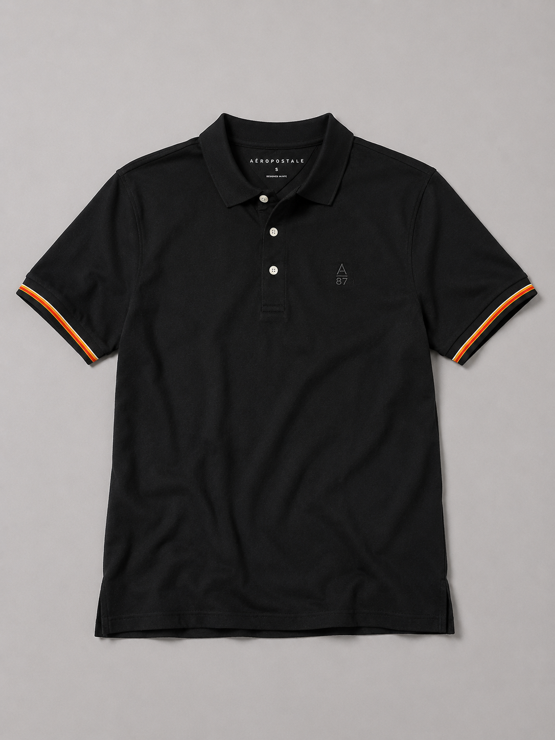 Camiseta Polo Aero Guys SS Novelty Polo Dark Black 1098