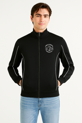 Buzo Para Hombre Aero Girls Fleece Zip Front Dark Black PEANUTS0189