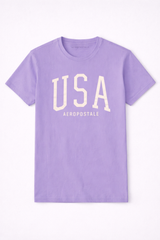 Camiseta Para Hombre Aero Level 1 Graphic Tees Violet Tulip 7979