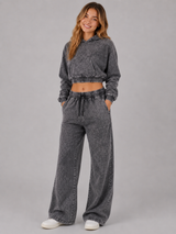 Pantalon para Mujer Aero Girls Knit Pants Other Dark Black 2436