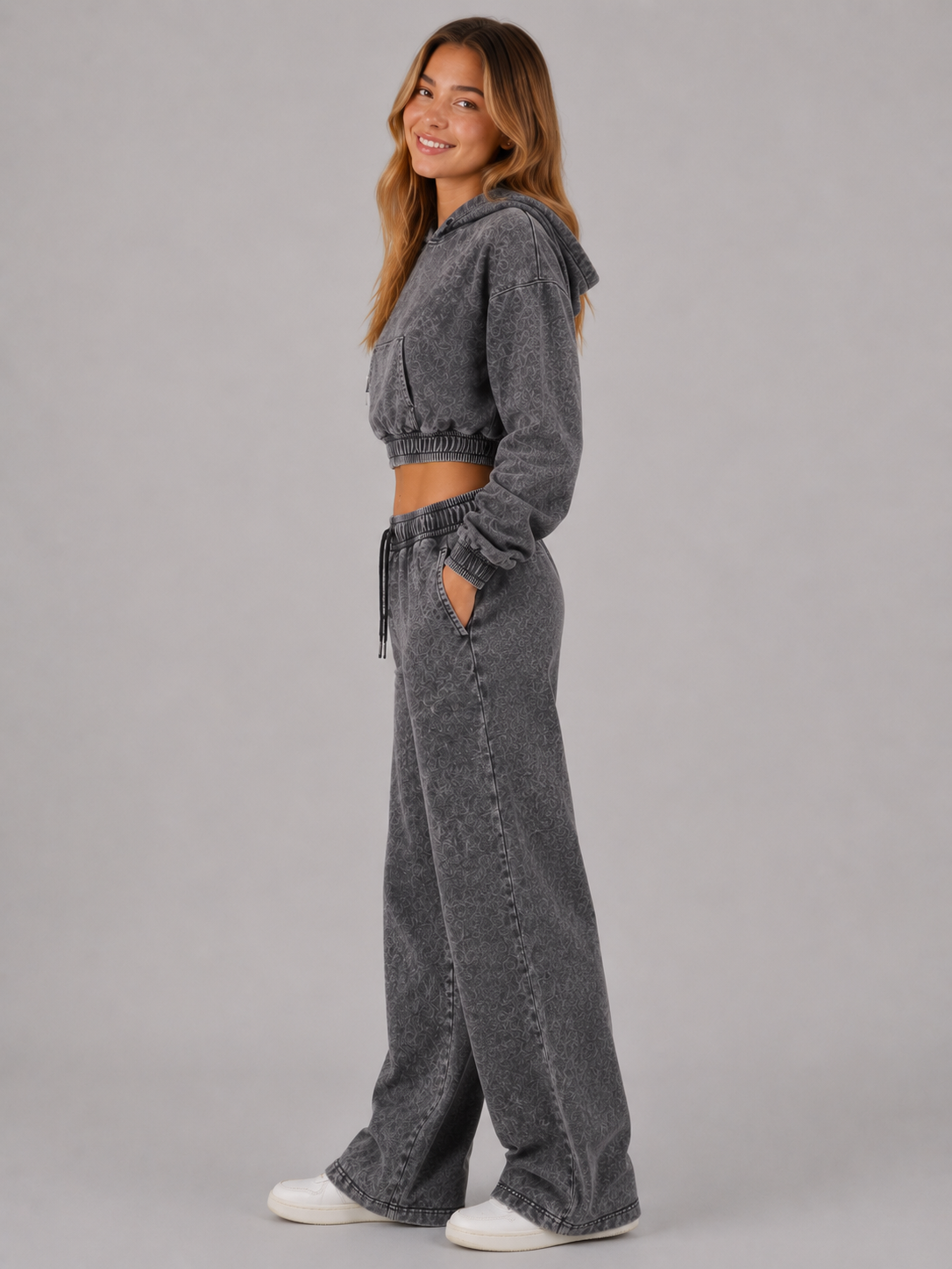 Pantalon para Mujer Aero Girls Knit Pants Other Dark Black 2436