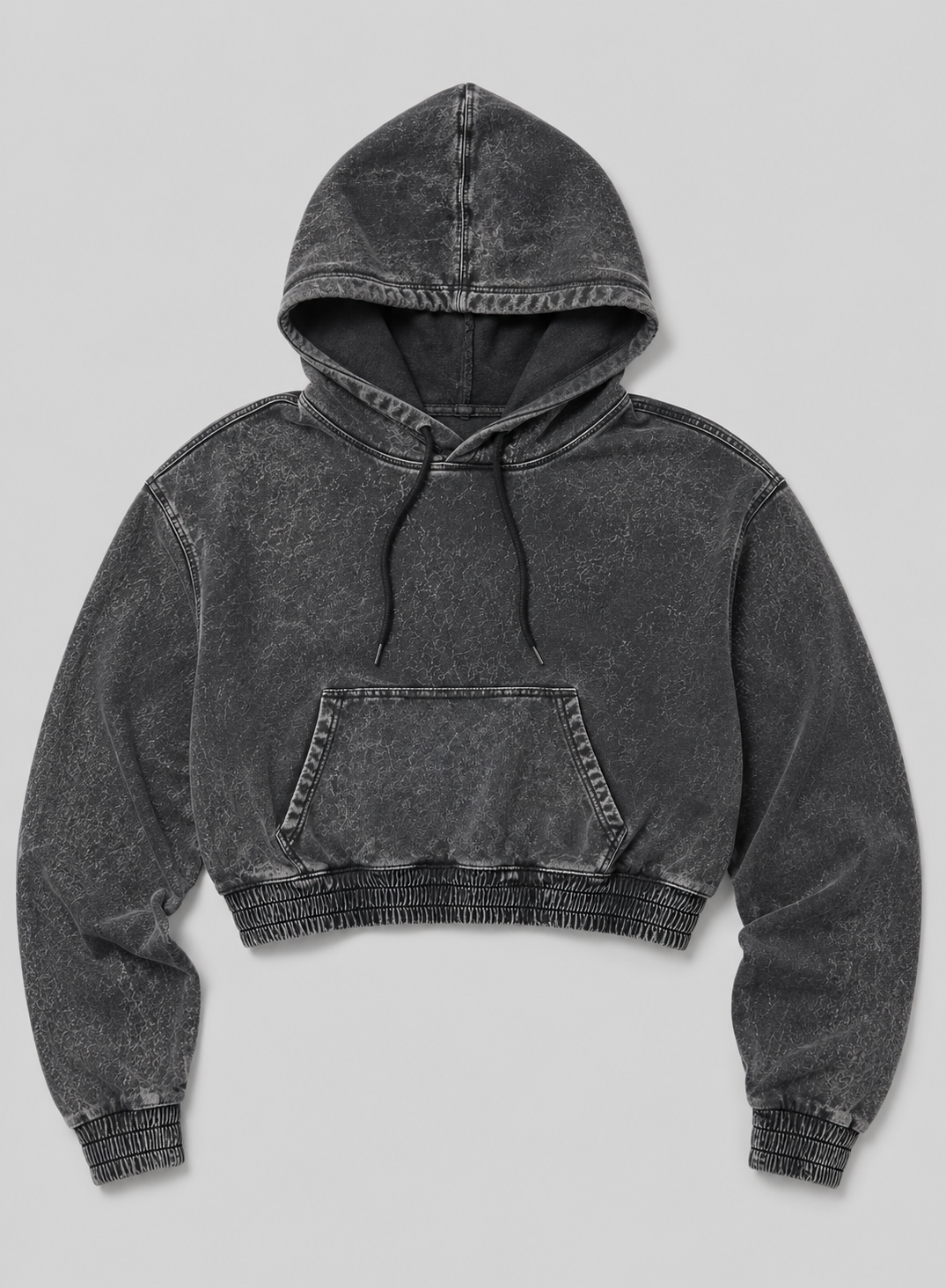 Buzo Para Mujer Aero Girls Fleece Pop Over Dark Black 2435
