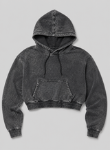 Buzo Para Mujer Aero Girls Fleece Pop Over Dark Black 2435