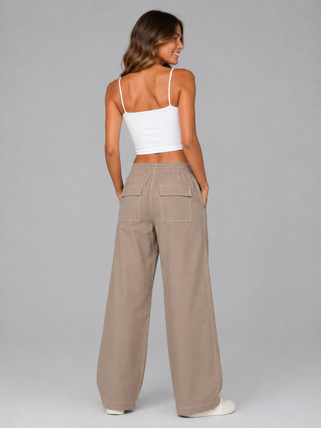 Pantalon para Mujer Aero Girls Fashion WVN Pants Egret 1561