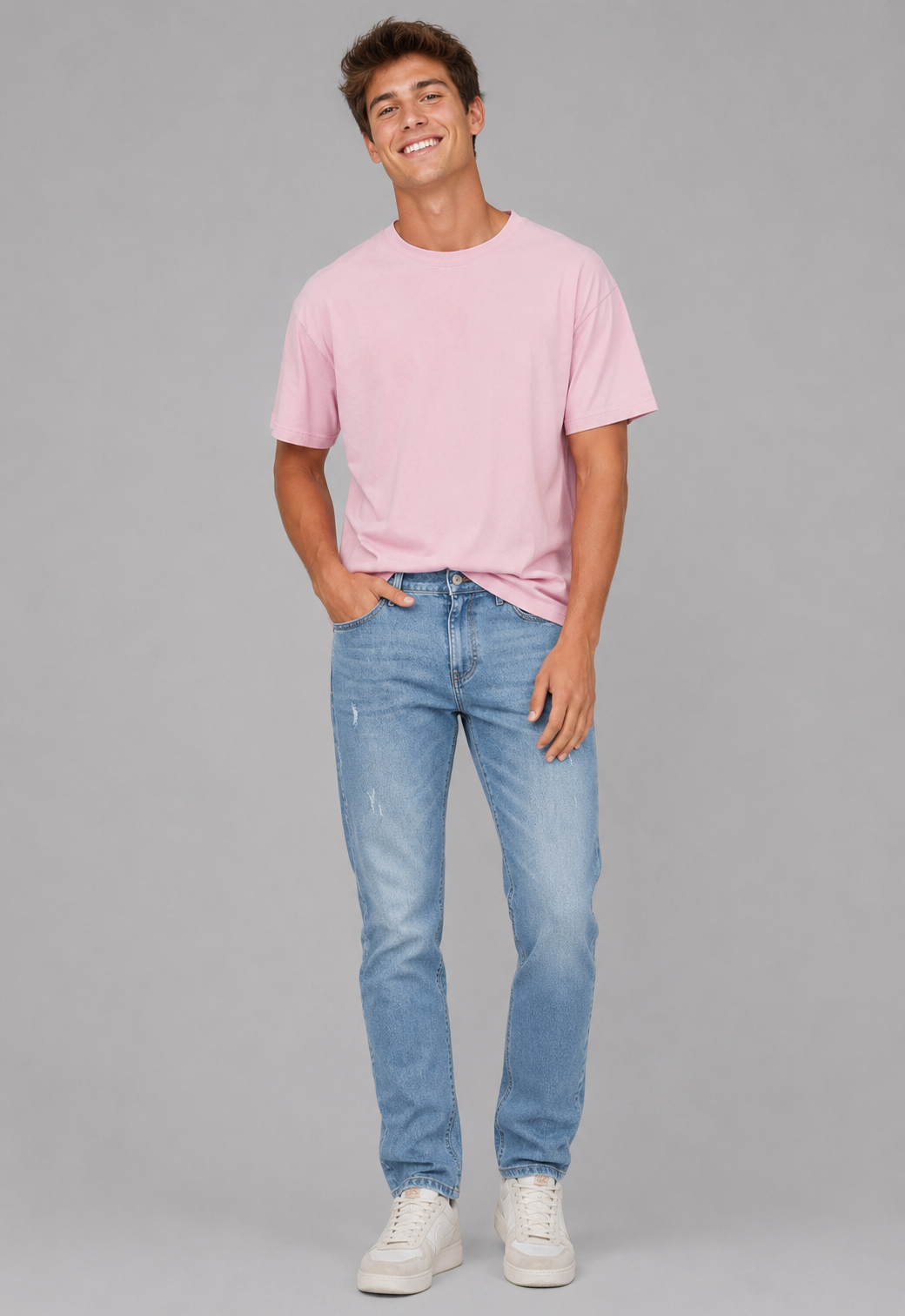 Jean Para Hombre Aero Guys Slim Straight Light Wash 5388