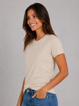 Camiseta Para Mujer Aero Girls Solid SS Egret 4204