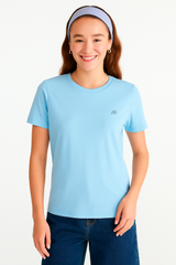Camiseta Para Mujer Aero Girls Solid SS Porcelain Blue 4204