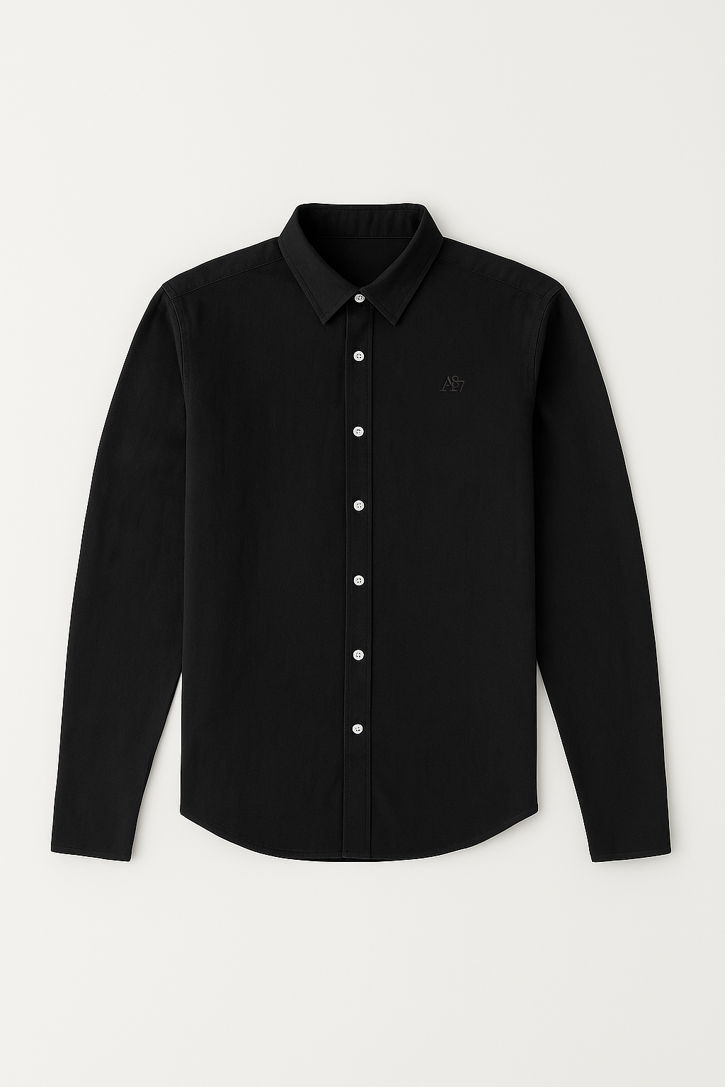 Camisa Para Hombre Aero Guys LS Woven Shirts Dark Black 8771