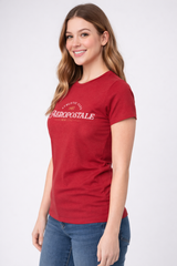 Camiseta Para Mujer Aero Graphic Level 1 True Red 7065