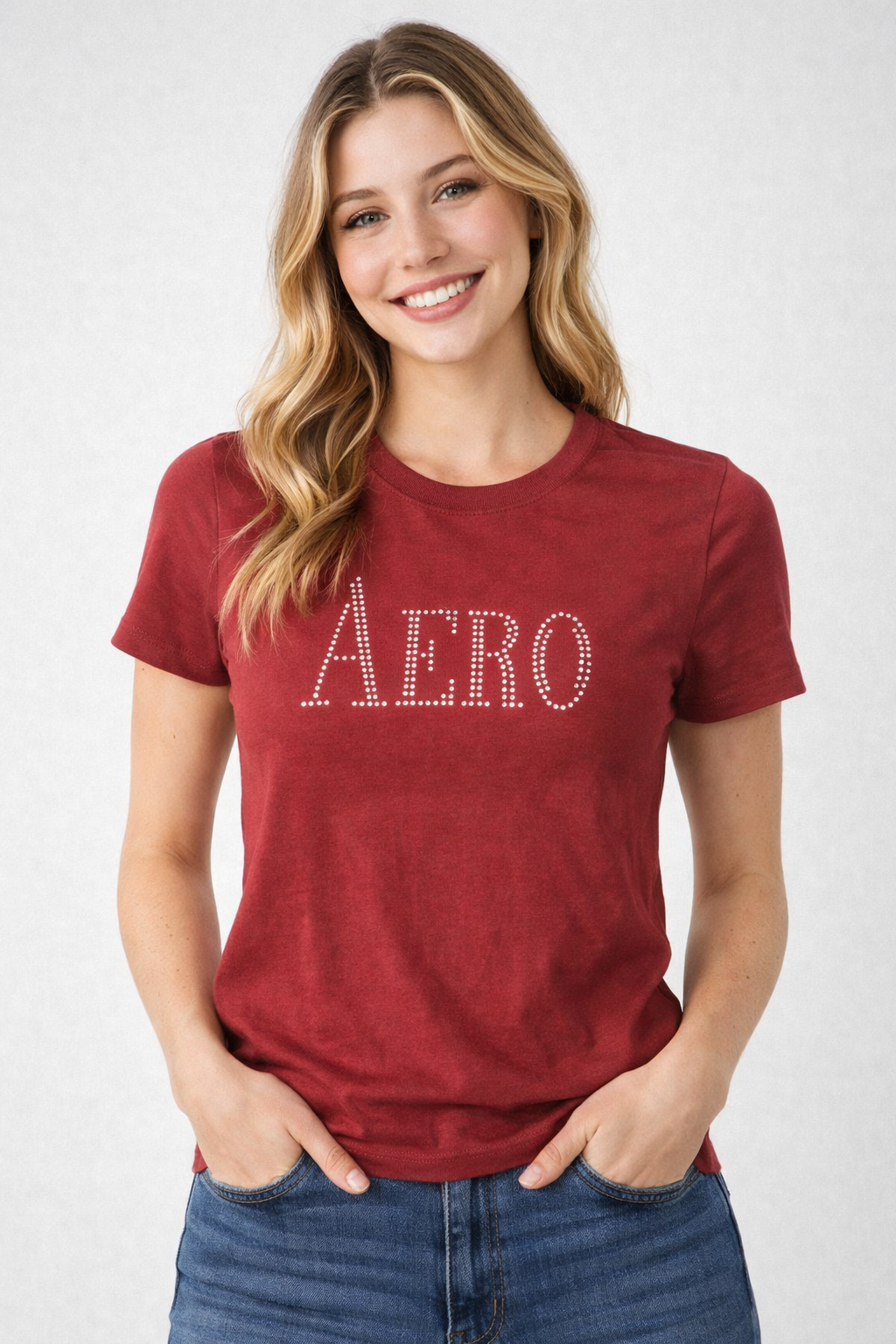 Camiseta Para Mujer Aero Graphic Level 2 Pomegranate 2445