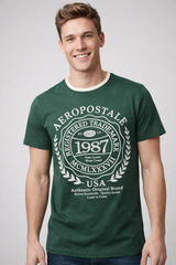 Camiseta Para Hombre Aero Guys Fashion Graphics Green Gables 6231