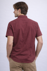 Camisa Para Hombre Aero Guys SS Woven Shirts Earth Red 5976