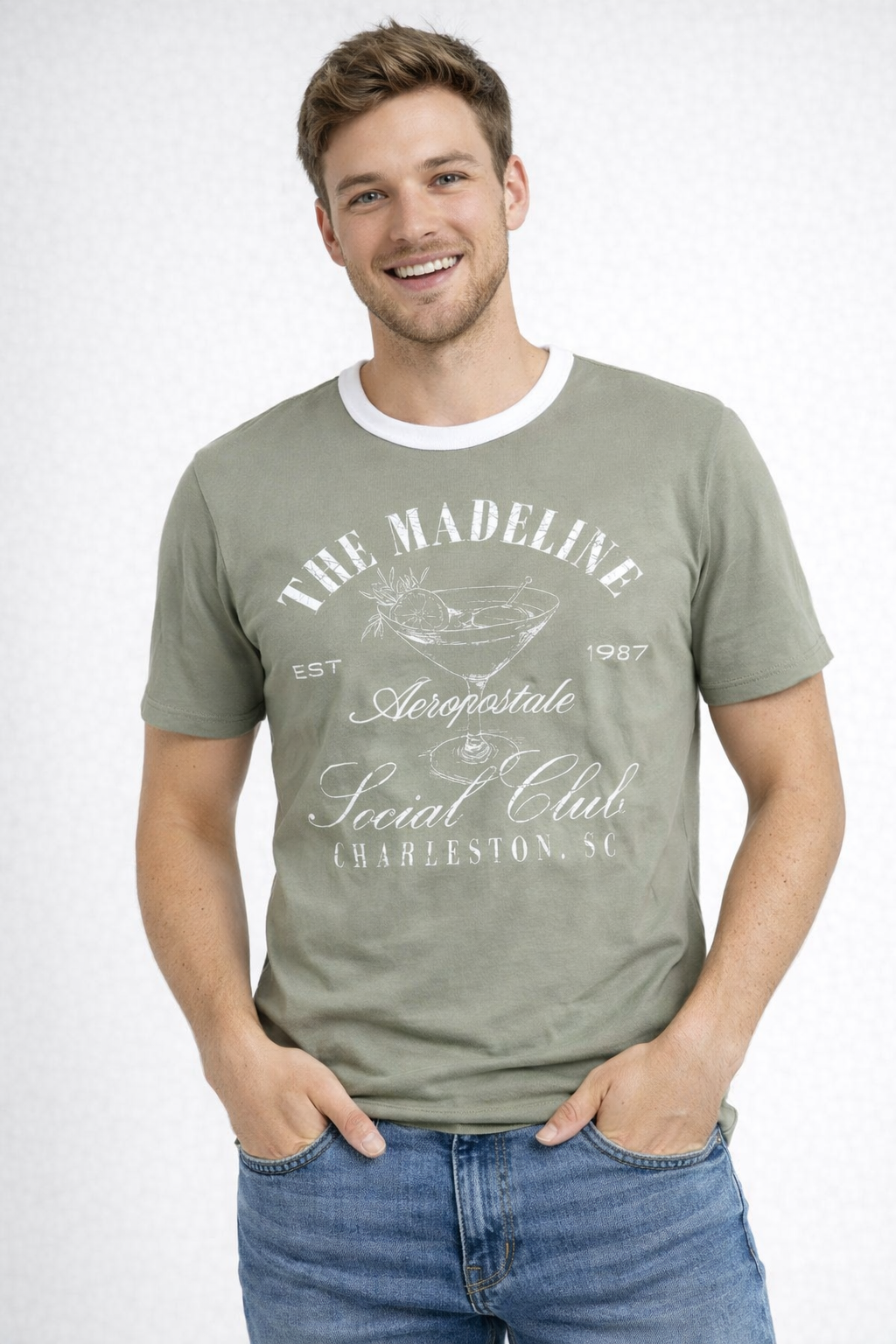 Camiseta Para Hombre Aero Guys Fashion Graphics Surf Spray 1703