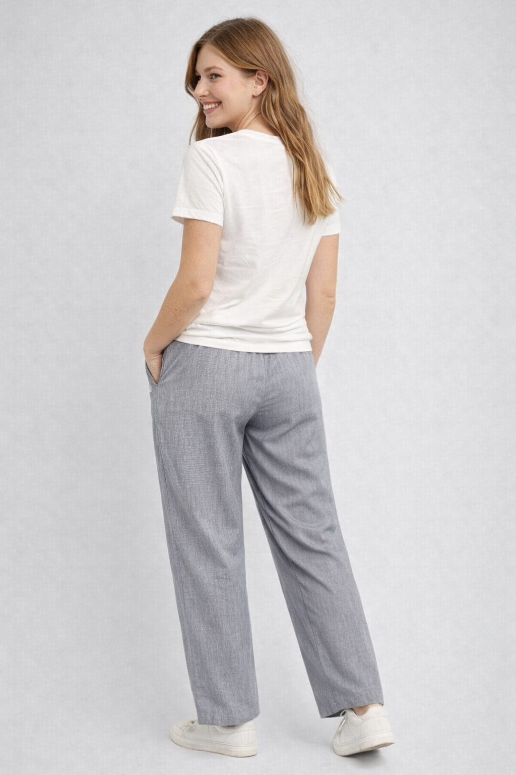 Jogger Para Mujer Aero Girls Fashion WVN Pants Light Heather Grey PEANUTS319