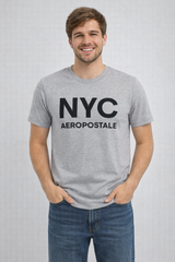 Camiseta Para Hombre Aero Level 2 Graphic Tees Light Heather Grey 7092