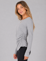 Buzo Para Mujer Aero Girls LS Fashion Top Heather Grey 2290