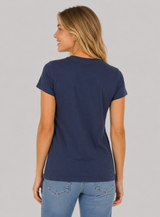 Camiseta Para Mujer Aero Graphic Level 1 Cadet Navy 7129