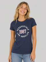 Camiseta Para Mujer Aero Graphic Level 1 Cadet Navy 7129