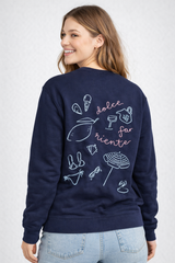 Buzo Para Mujer Aero Girls Fleece Crew Cadet Navy 1610