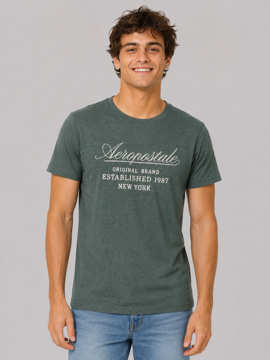 Camiseta Para Hombre Aero Level 2 Graphic Tees Green Gables 6250