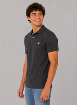 Camiseta Polo Aero Guys SS Solid Polo Dark Black 7907