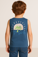 Camiseta Manga Corta Aero Kids Boys Slvlss Knit Celestial 1092