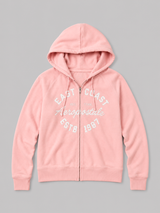 Buzo Para Mujer Aero Girls Fleece Zip Front Silver Pink 3839
