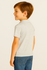 Camiseta Polo Manga Corta Aero Kids B Solid Polo Egret 1107