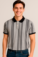 Camiseta Polo Aero Guys SS Novelty Polo Lightest Heather Grey 4925